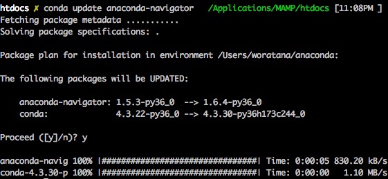 Update Anaconda Navigator Python Command Line Perth Ngarmtrakulchol